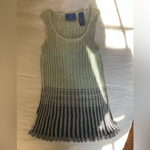 JH collectibles / missoni like knit top green/black ombré size small il